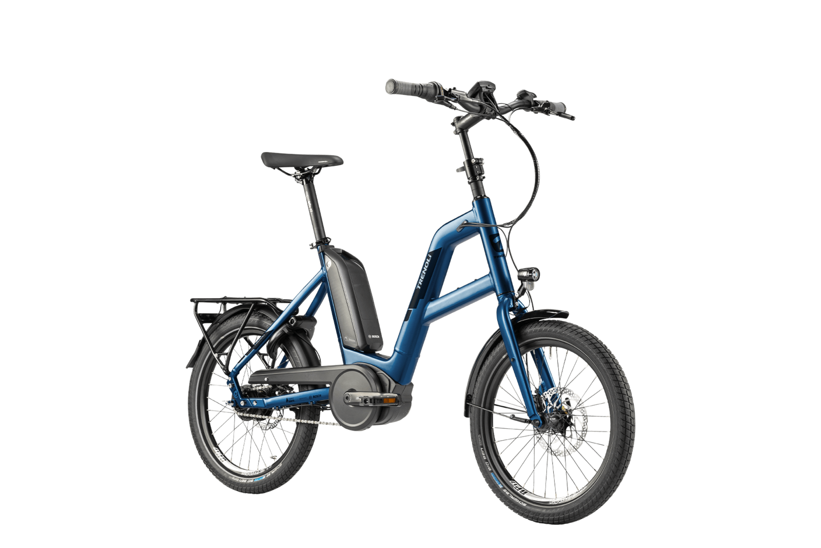 trenoli E-Bike BRENTA compact Active Plus in dark petrol – matt | Compact E-Bike