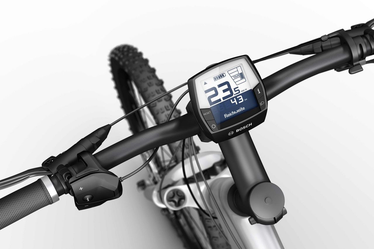 Etwas größer alsdas Purion, aber genauso schick und komfortabel ist das Bosch Intuvia Display.