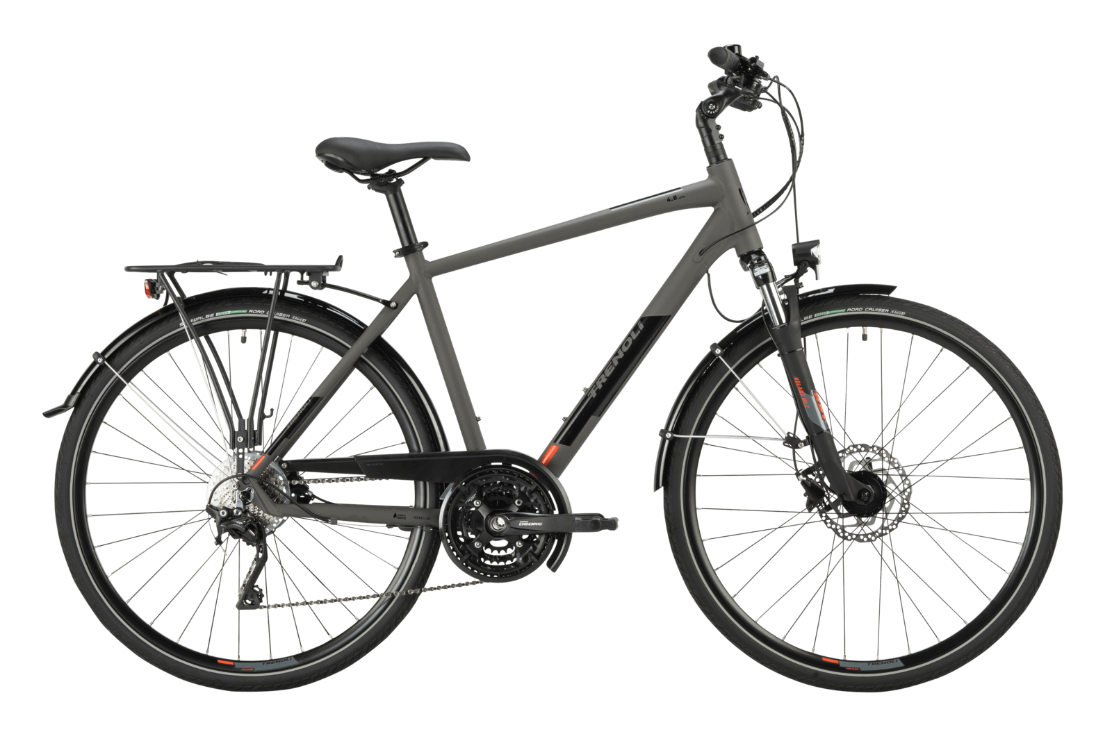 trenoli TAZIO 4.0 sportivo M in dark grey – matt | Trekking-Bike