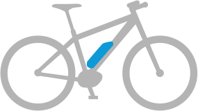 eBike Akku Position: Rahmen